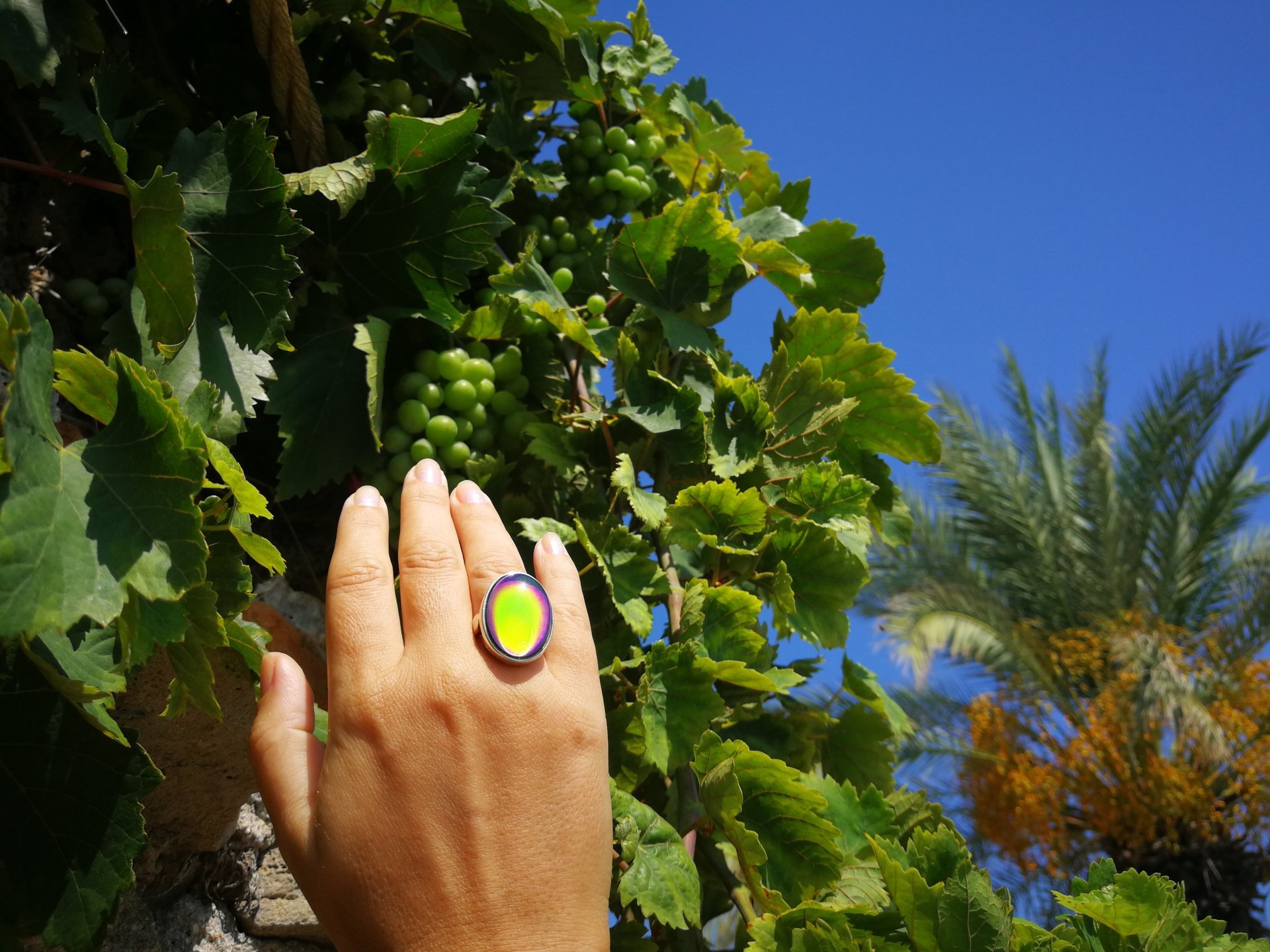 Silver Ring of Wishes - Mood Ring - 25x18 mm - Sterling Silver 925