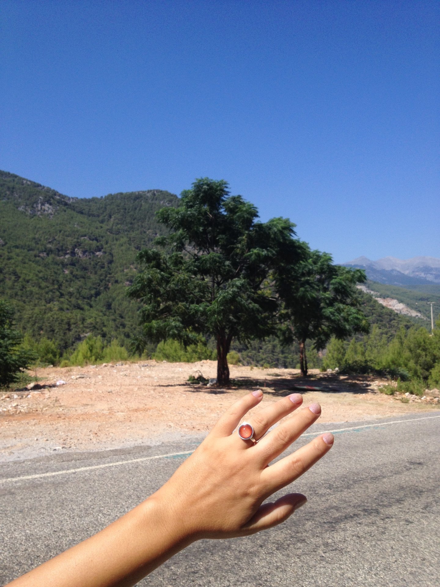 Silver Star of Romance - Mood Ring - 12 mm - Sterling Silver 925