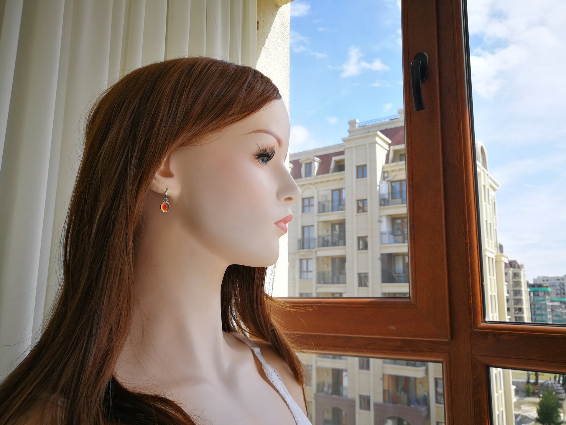 Celestial Elegance - Mood Earrings - 8 mm - Sterling Silver 925