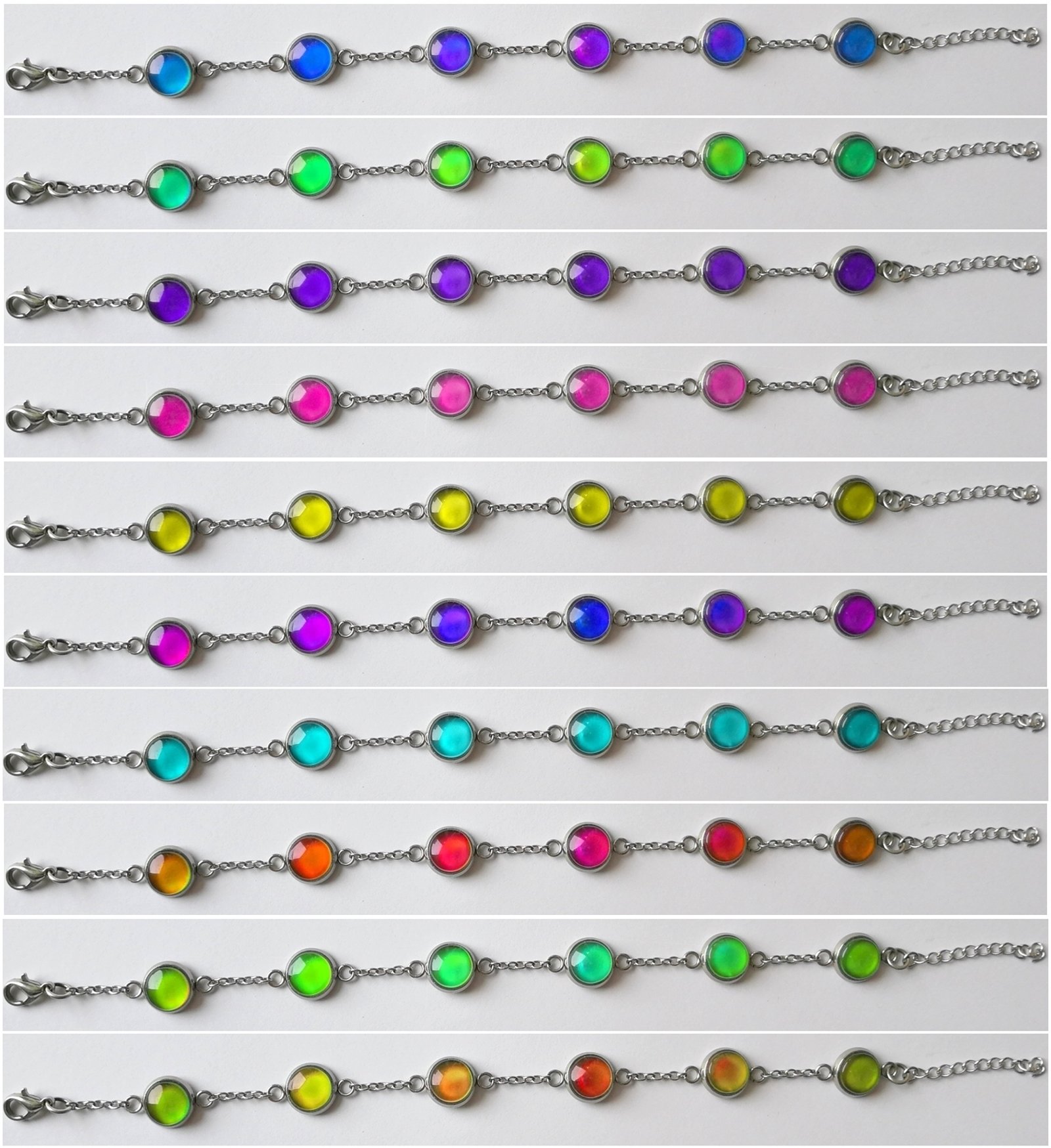 String of Luck - Mood Bracelet - 8 mm - Stainless Steel