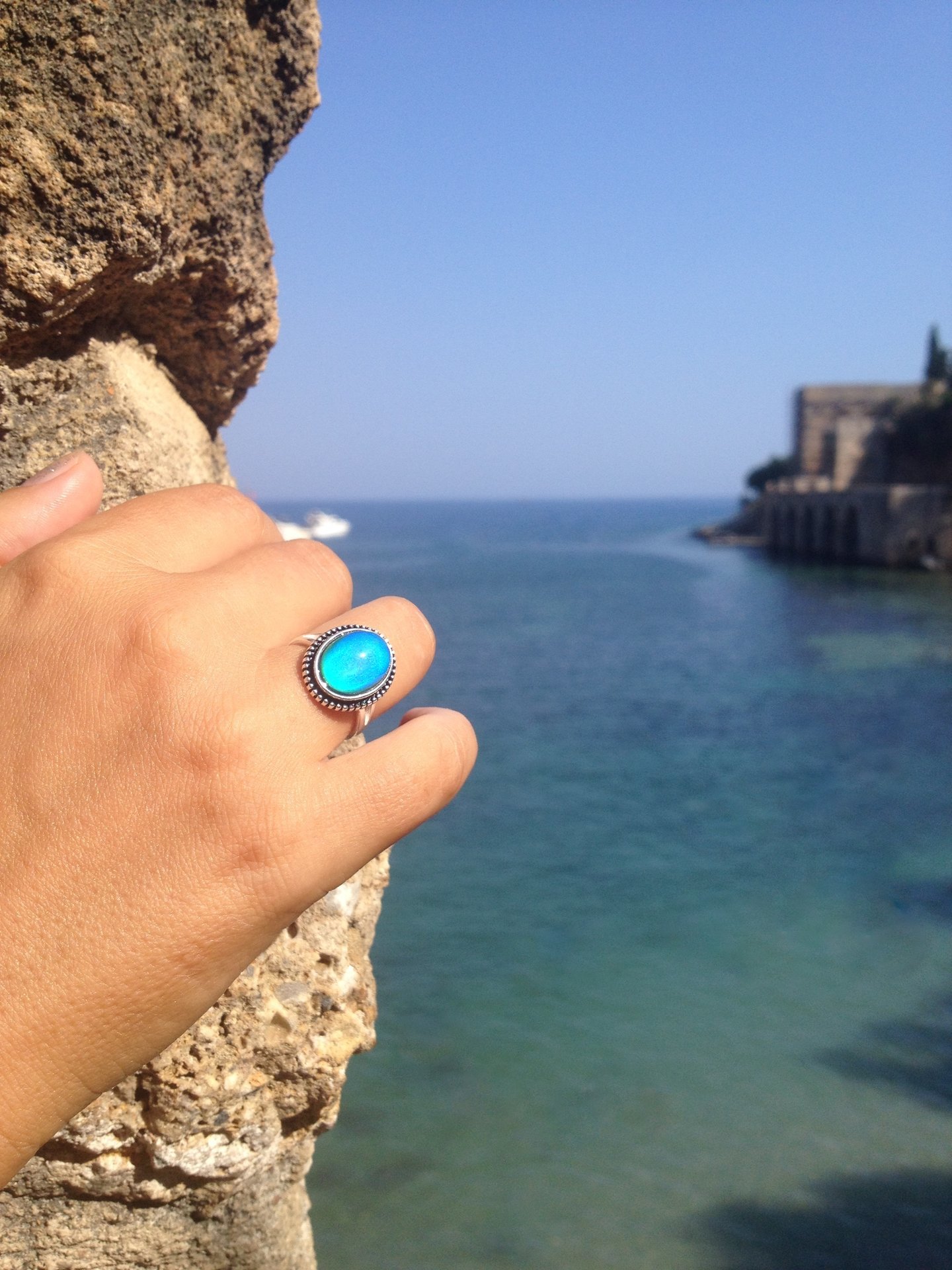 Secret Princess of the Empire - Mood Ring - 14x10 mm - Sterling Silver 925
