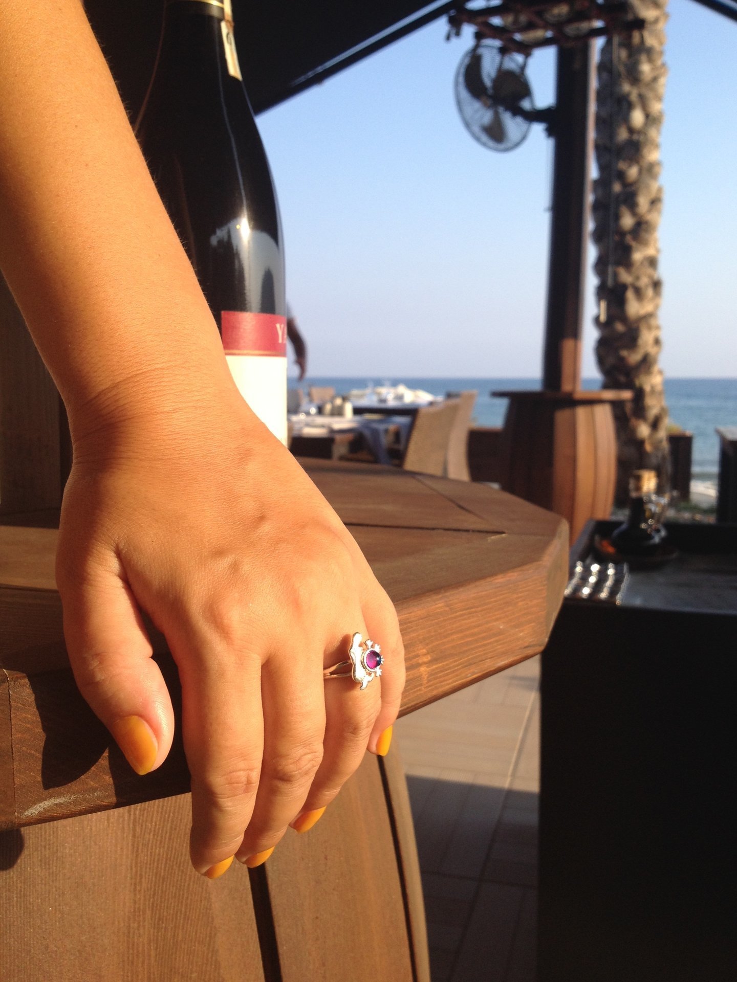 Princess of the Ocean - Mood Ring - Adjustable - 5 mm - Sterling Silver 925