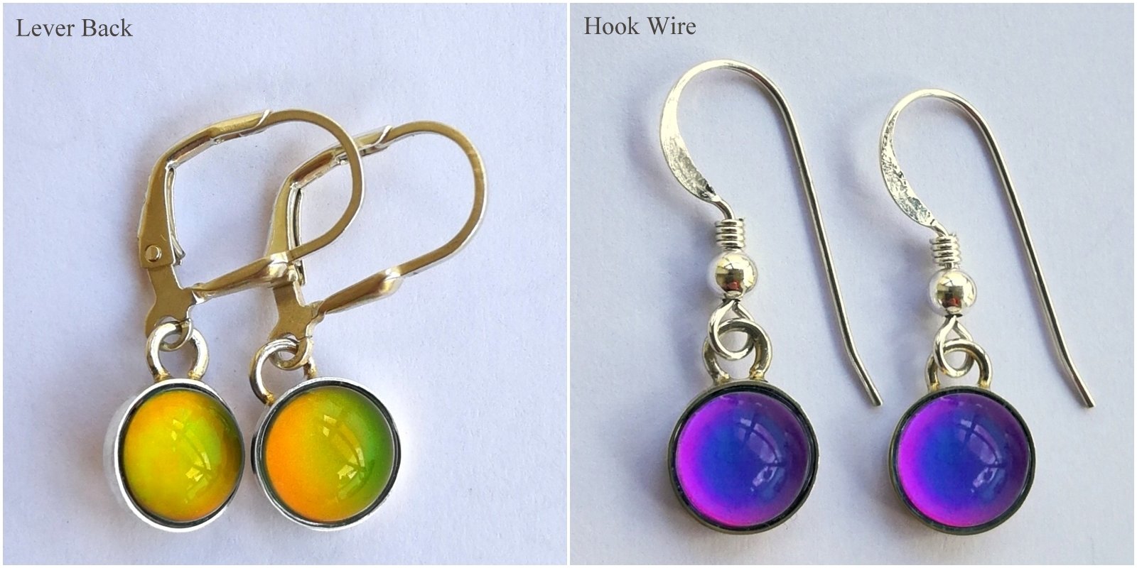 Celestial Elegance - Mood Earrings - 8 mm - Sterling Silver 925