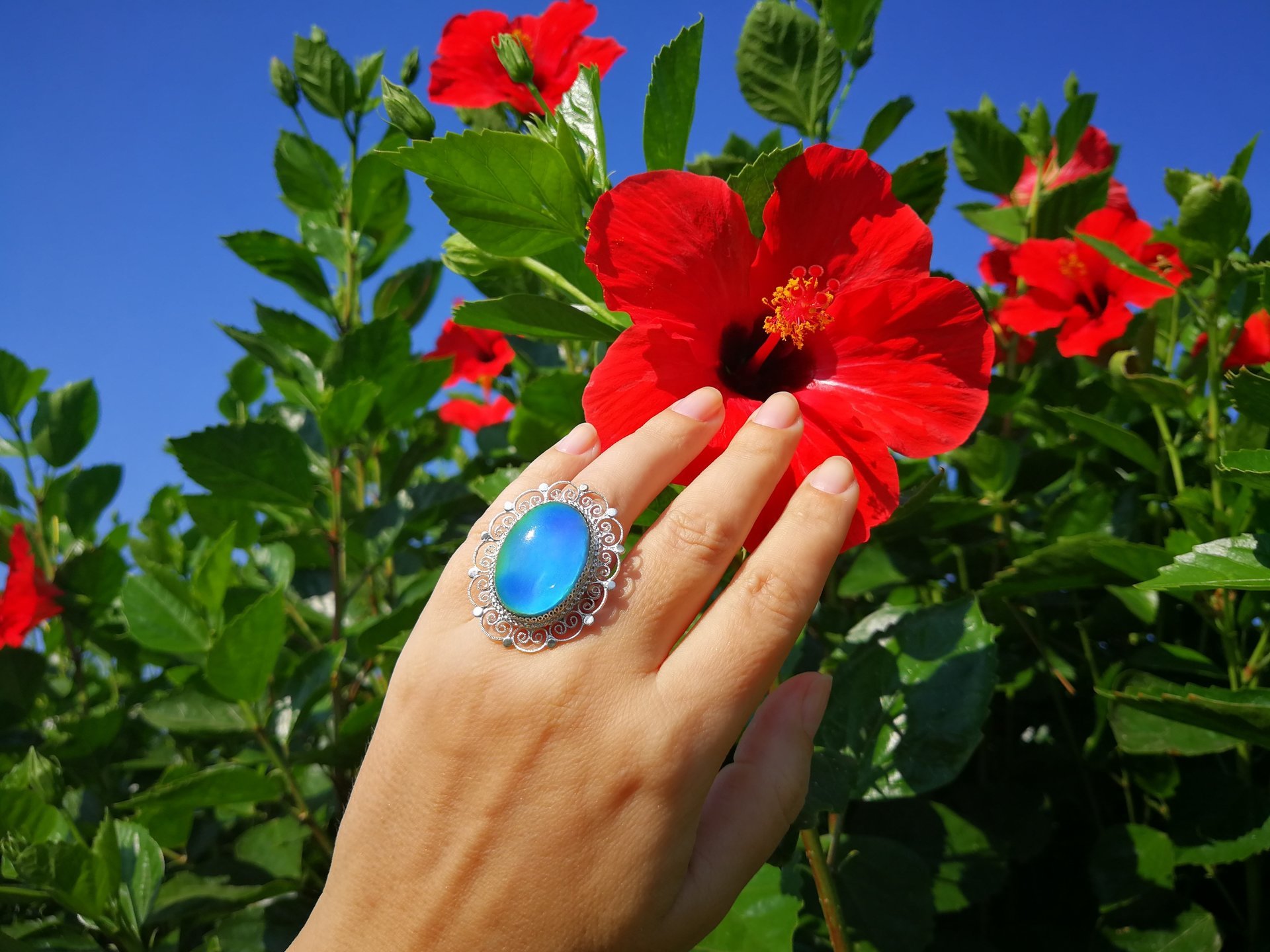 Queen of Style - Mood Ring - 25x18 mm - Silver 800