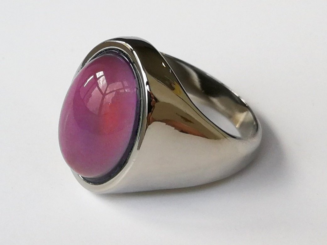 King of Gentlemen - Mood Ring - 18x13 mm - Stainless Steel
