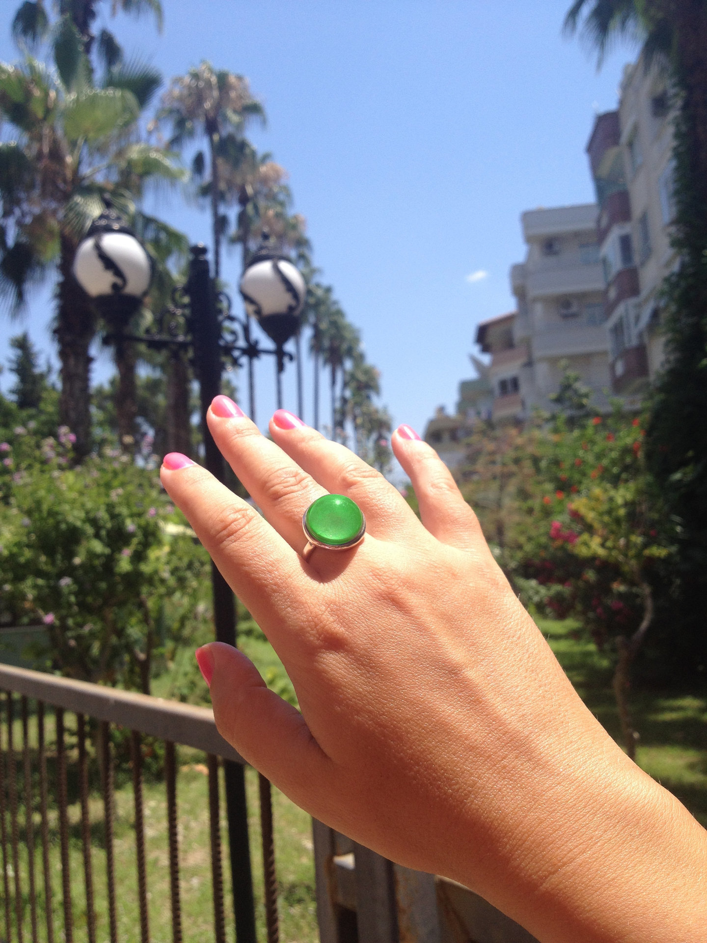 Rising Sun - Mood Ring - Adjustable - 16 mm - Sterling Silver 925