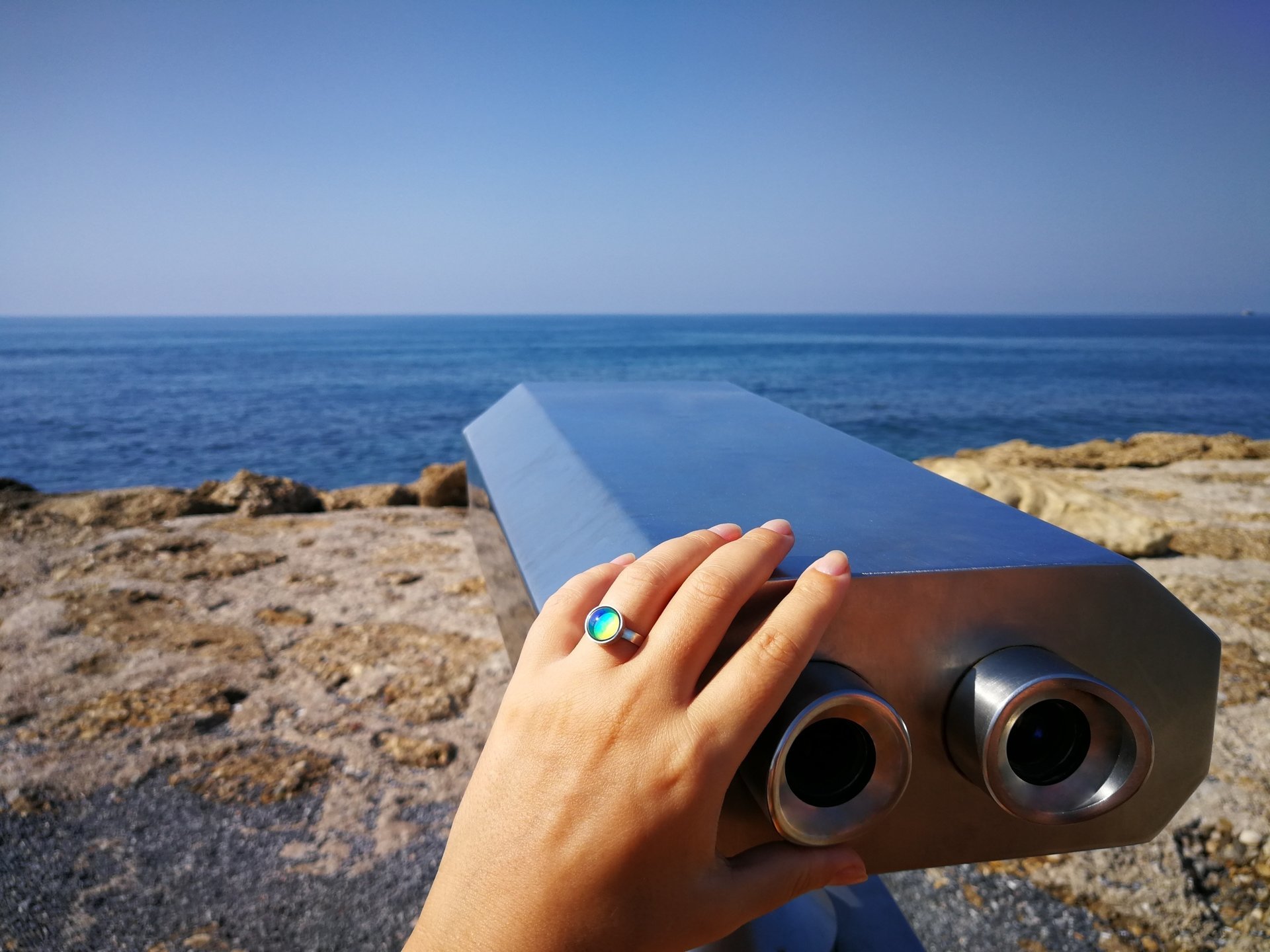 Princess of the Silver Light - Mood Ring - Adjustable or Non-Adjustable - 10 mm - Sterling Silver 925