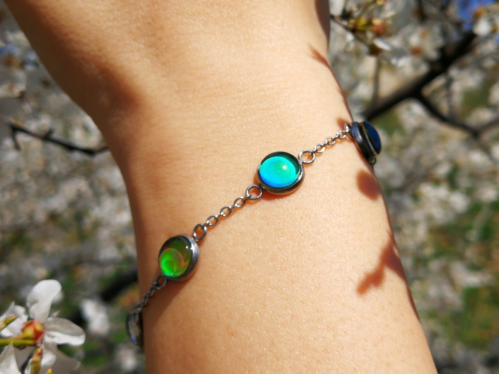 String of Luck - Mood Bracelet - 8 mm - Stainless Steel
