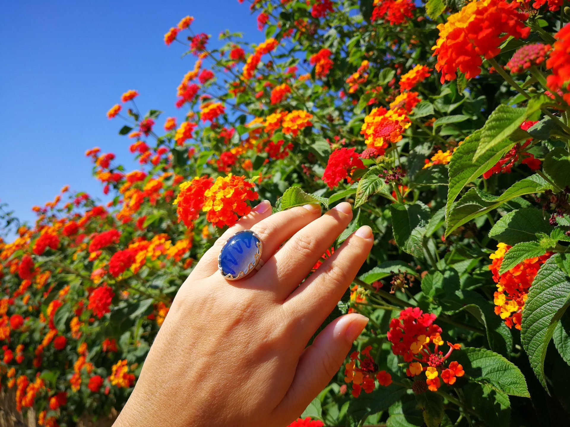 Queen of Hearts - Mood Ring - 25x18 mm - Sterling Silver 925