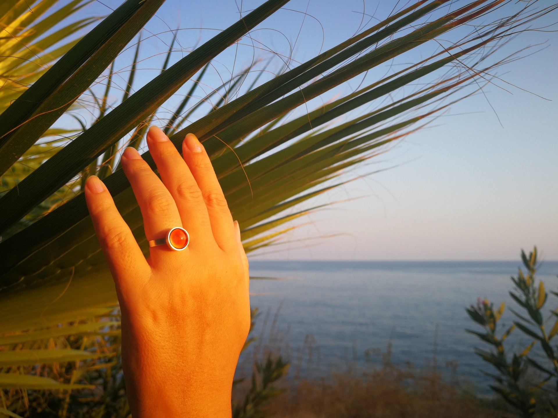 Princess of the Silver Light - Mood Ring - Adjustable or Non-Adjustable - 10 mm - Sterling Silver 925