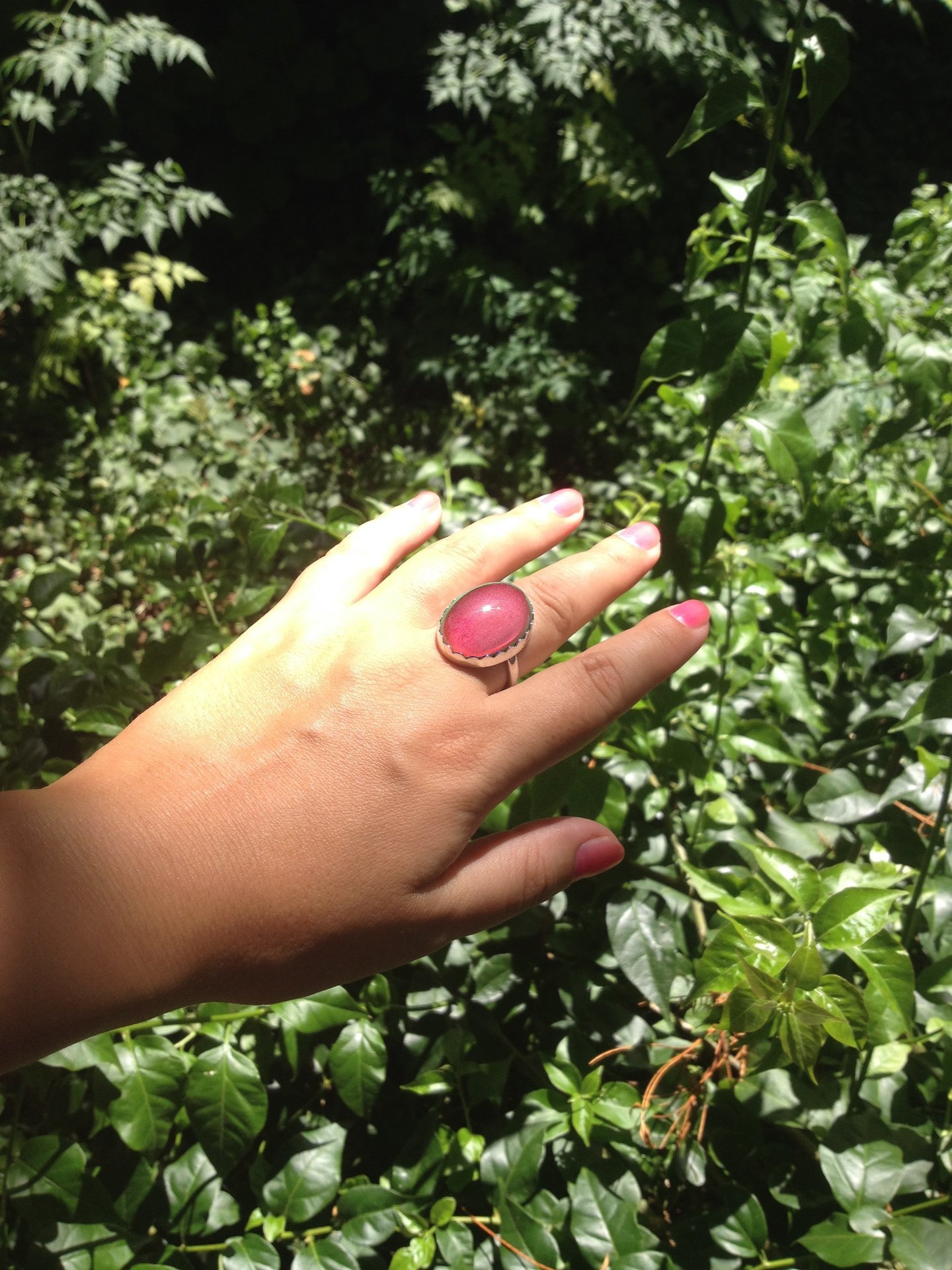 Queen of Colors - Mood Ring - 25x18 mm - Sterling Silver 925