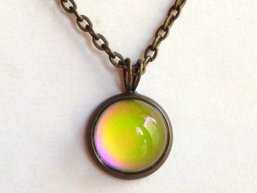 Secret Colors of Joy - Mood Necklace - 12 mm - Brass