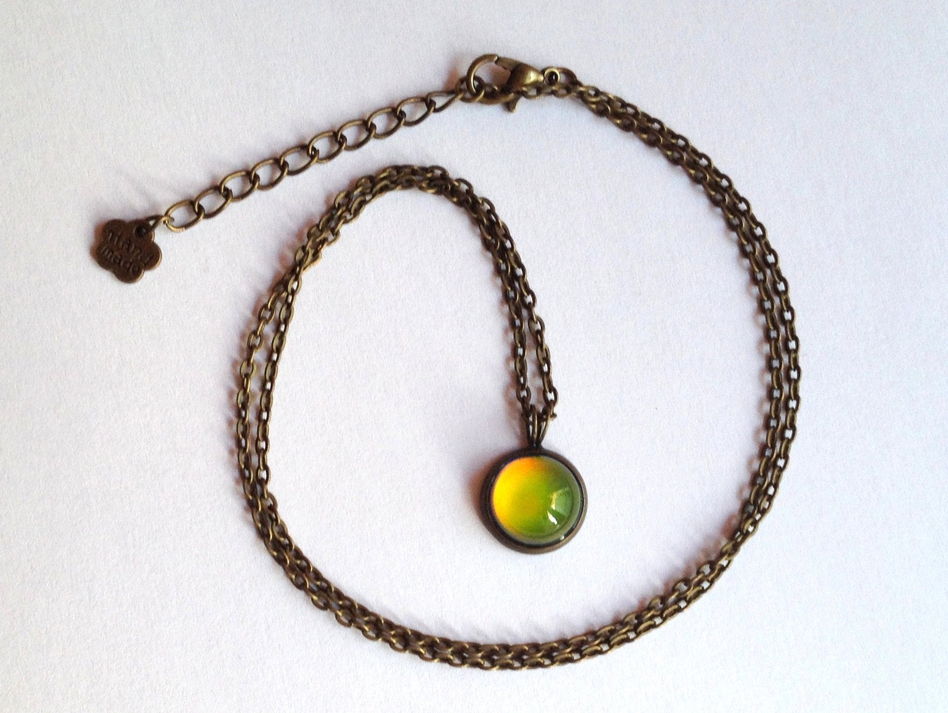 Secret Colors of Joy - Mood Necklace - 12 mm - Brass