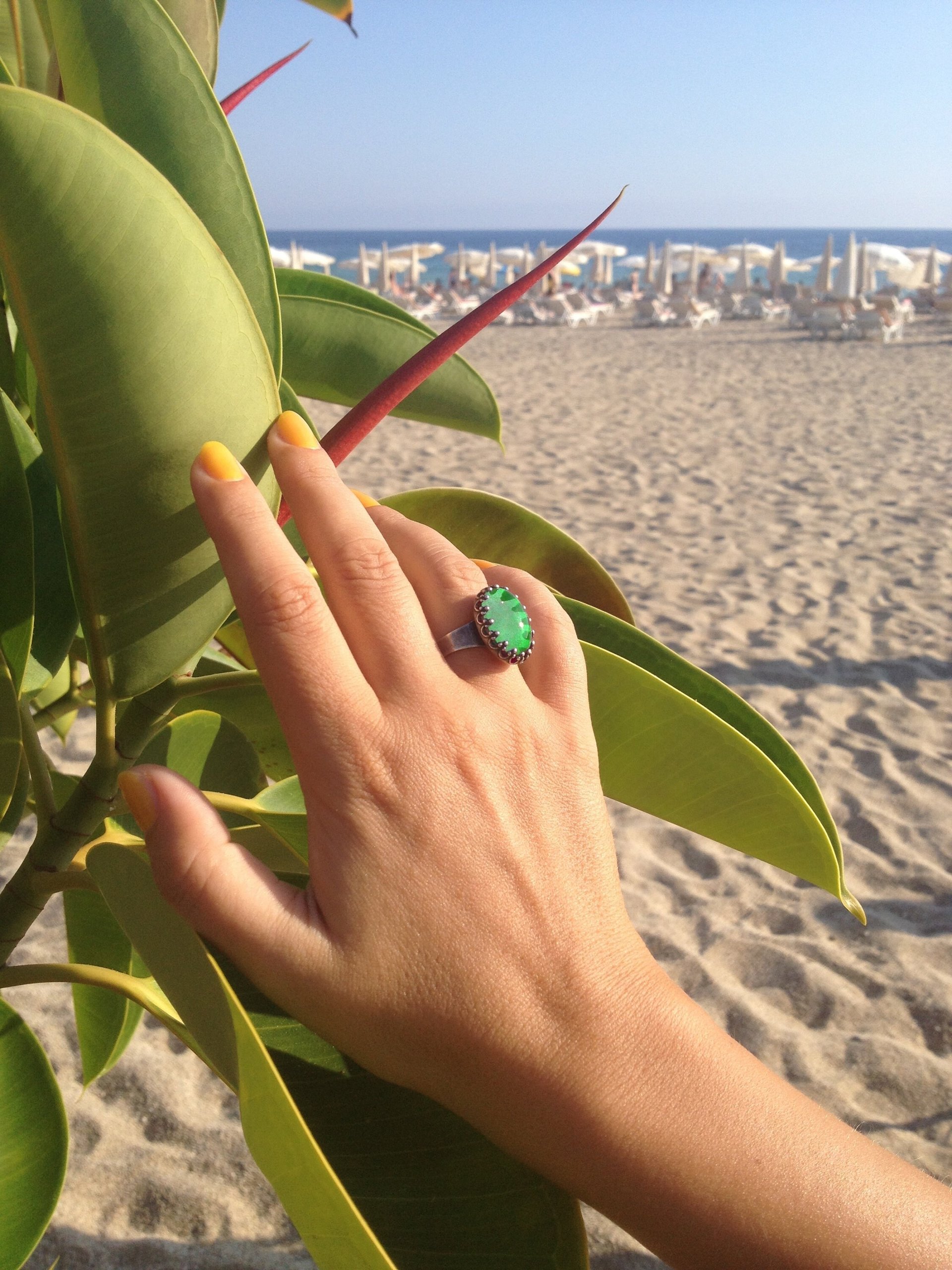 Ocean of Energy - Mood Ring - Adjustable - 18x13 mm - Brass