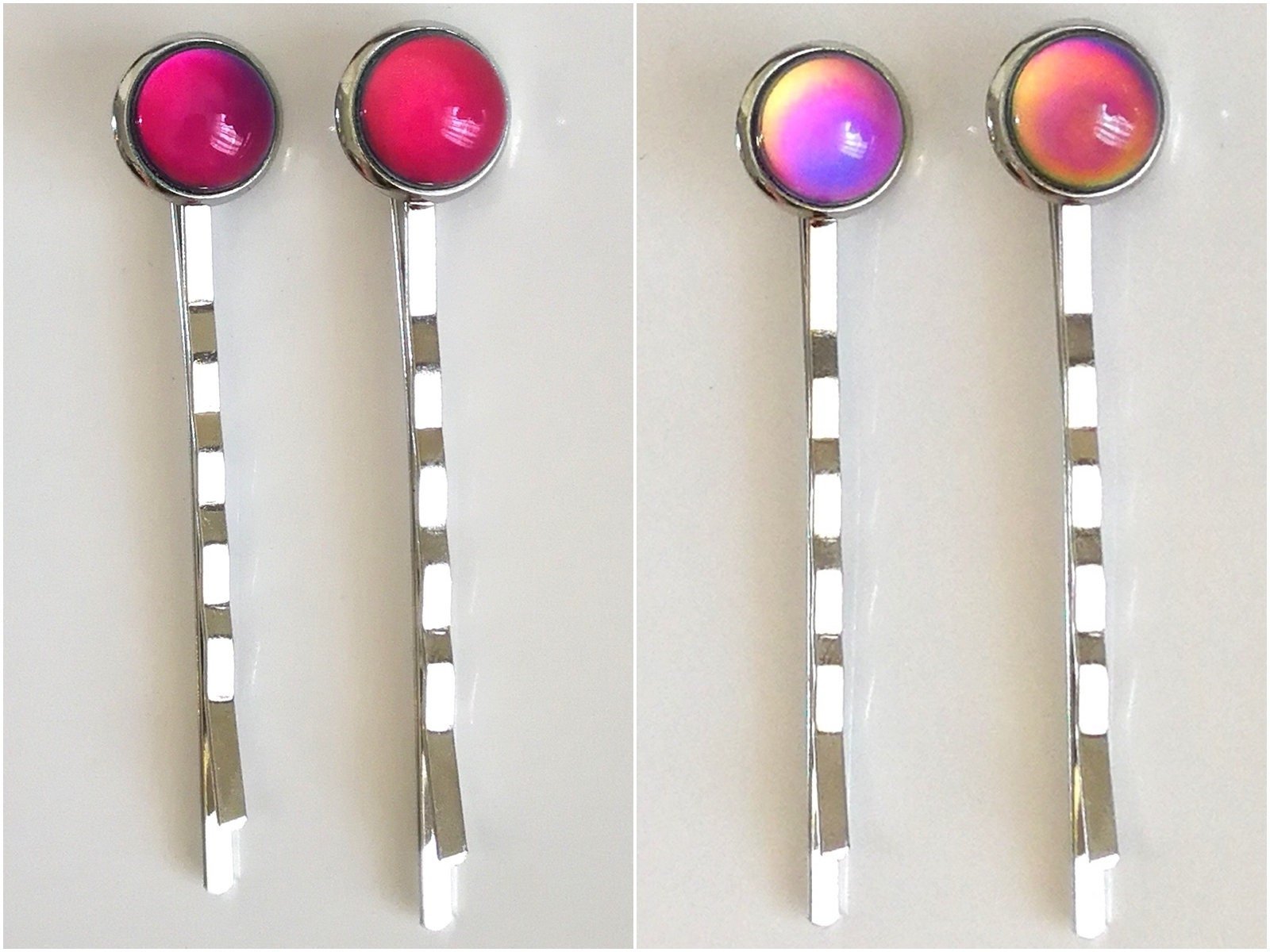 Scepters of Luck - 4 Mood Hair Pins - 10 mm - Brass