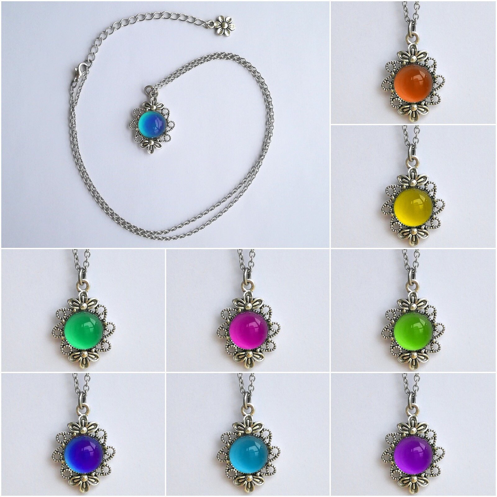 Royal Princess of Nobles - Mood Necklace - 12 mm - Brass