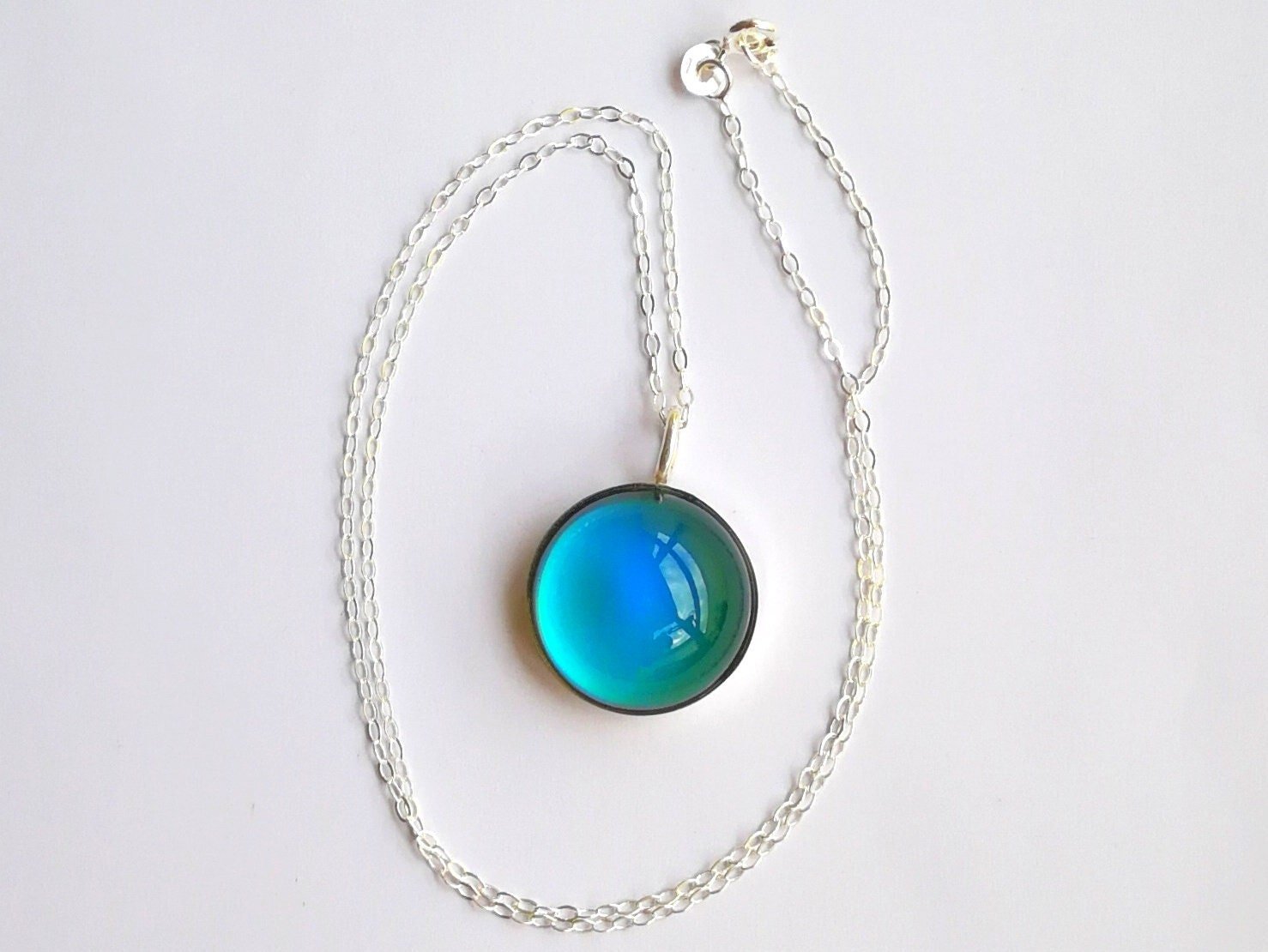 Arch Empress of the Silver Skies - Mood Necklace - 20 mm - Sterling Silver 925