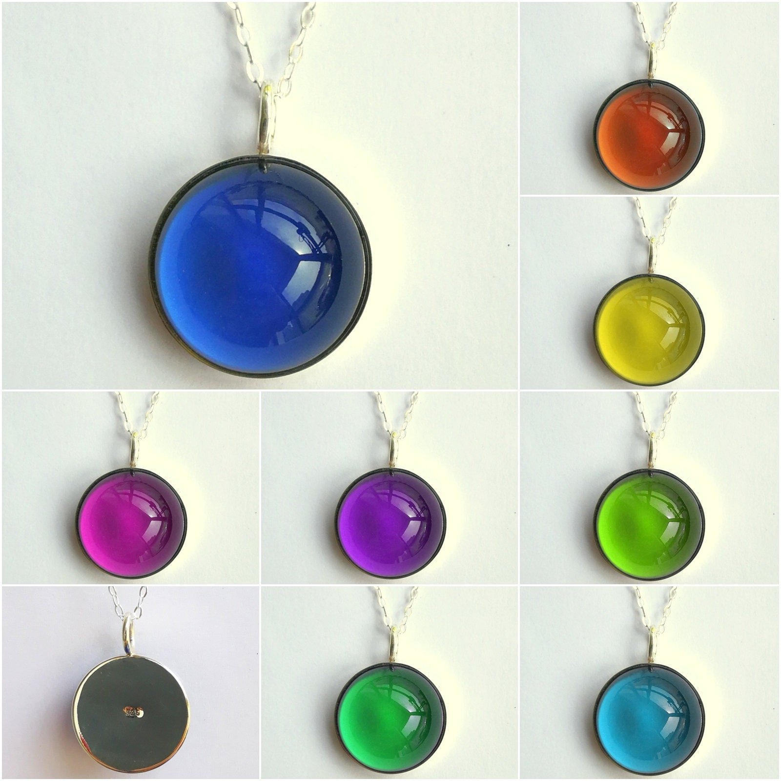 Arch Empress of the Silver Skies - Mood Necklace - 20 mm - Sterling Silver 925