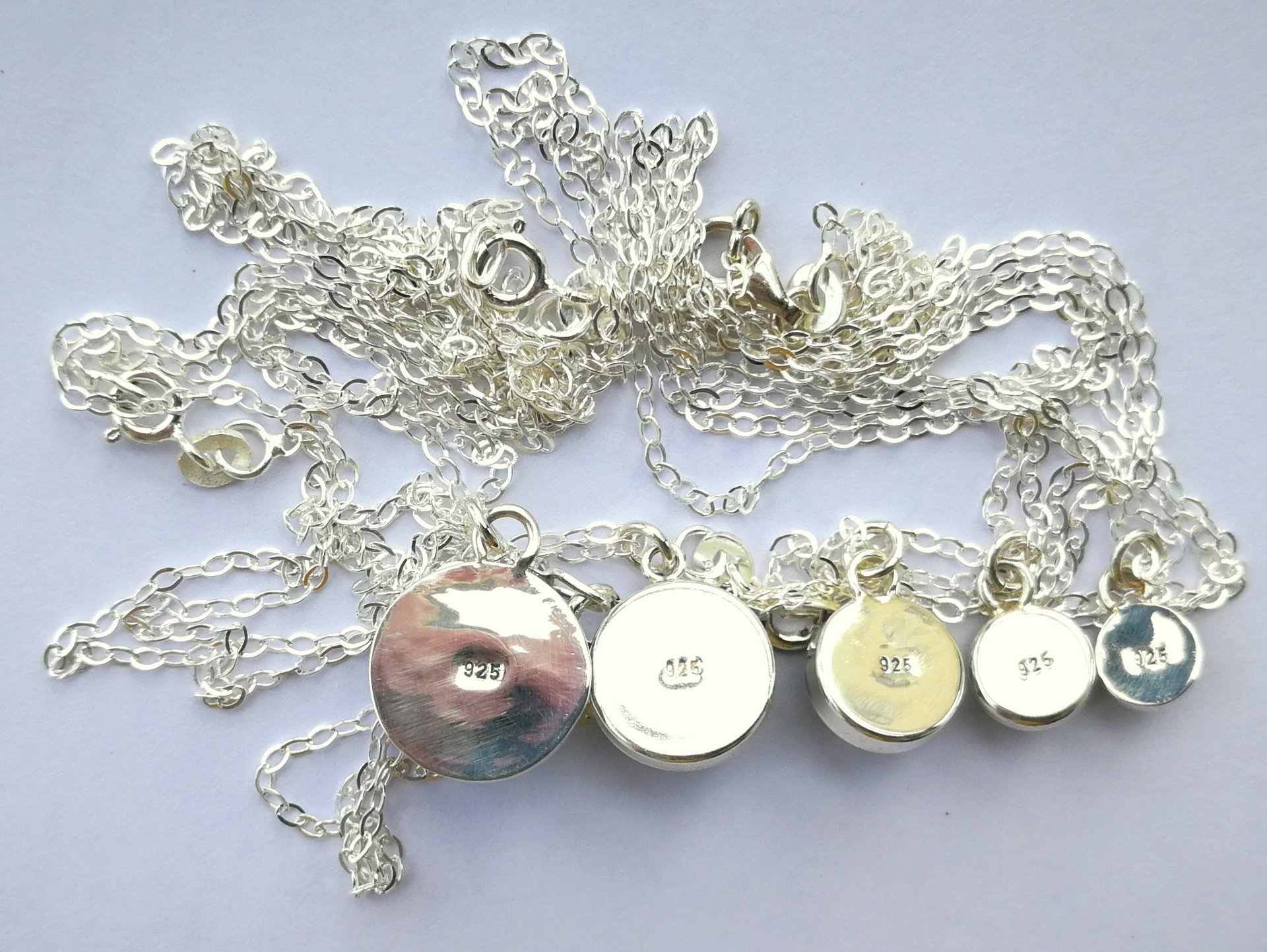 Lady of Celestial Nobility - Mood Necklace - 6,8,10,12,13 mm - Sterling Silver 925