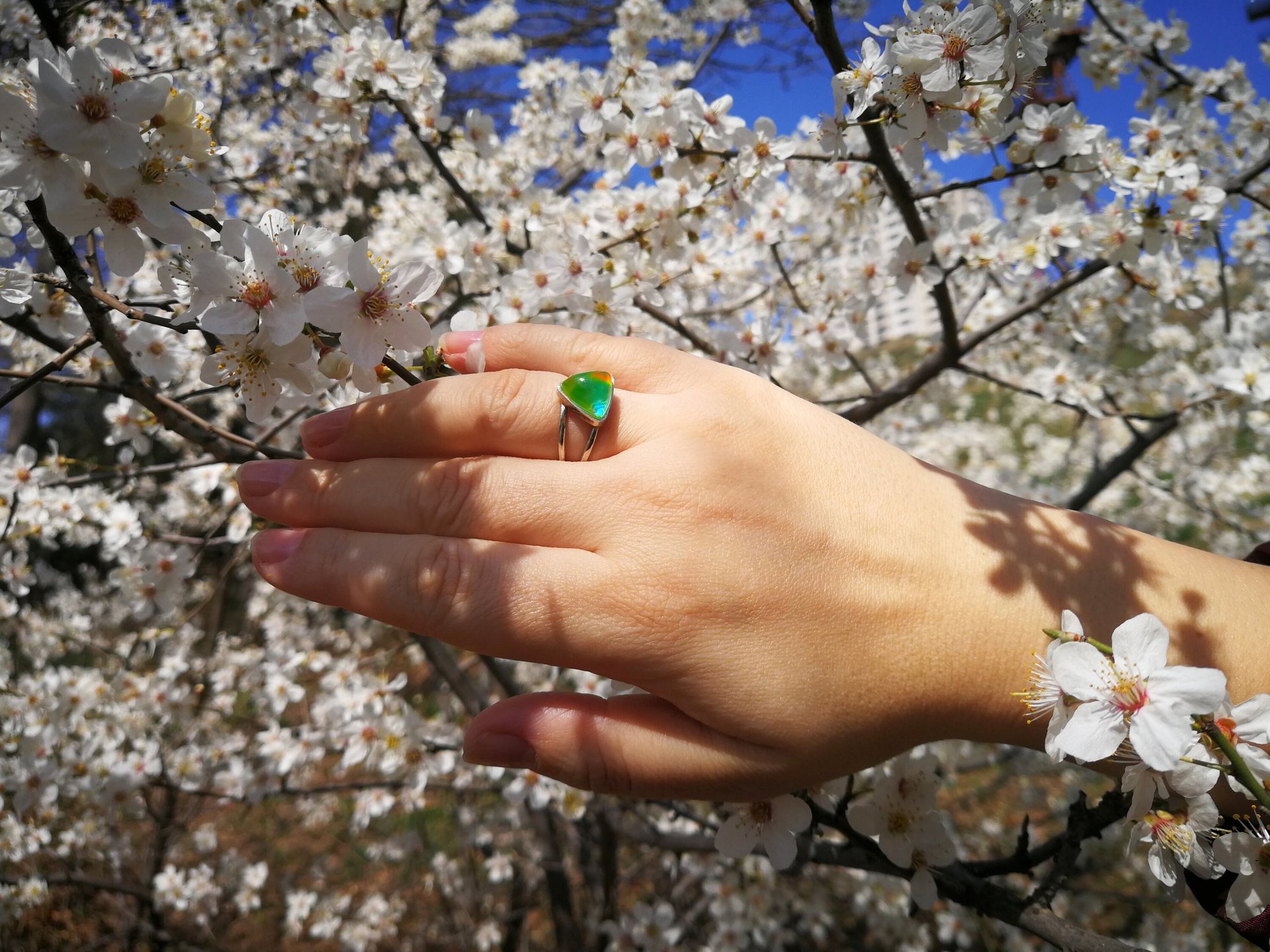 Princess of Mystery - Mood Ring - 9 mm - Sterling Silver 925 (pure or gold plated) - AAA Crystal Quartz