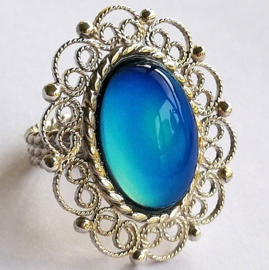 Empress of Grace - Mood Ring - 18x13 mm - Sterling Silver 925