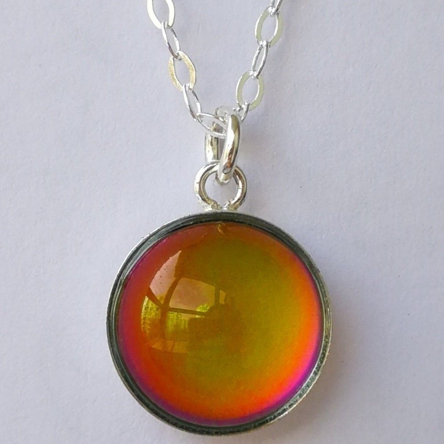 Lady of Celestial Nobility - Mood Necklace - 6,8,10,12,13 mm - Sterling Silver 925