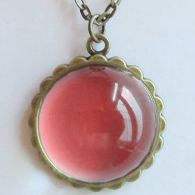 Loving Sun - Mood Necklace - 20 mm - Brass