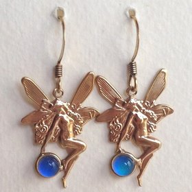 Fairies of Wishes - Mood Earrings - 5 mm - Gold Plated Brass