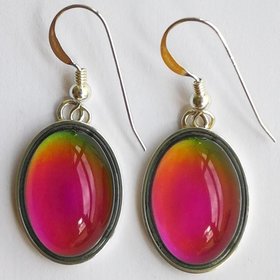 Maidens of Luck - Mood Earrings - 18x13 mm - Sterling Silver 925