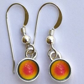 Celestial Mystery - Mood Earrings - 6 mm - Sterling Silver 925