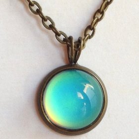 Secret Colors of Joy - Mood Necklace - 12 mm - Brass