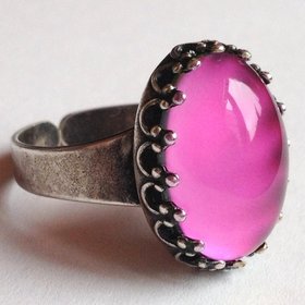 Ocean of Energy - Mood Ring - Adjustable - 18x13 mm - Brass