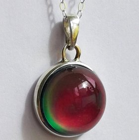 Rising Sun - Mood Necklace - 16 mm - Sterling Silver 925