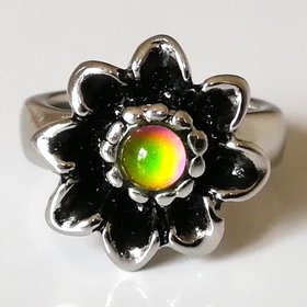Princess of Rock - Mood Ring - 5 mm - Stainless Steel