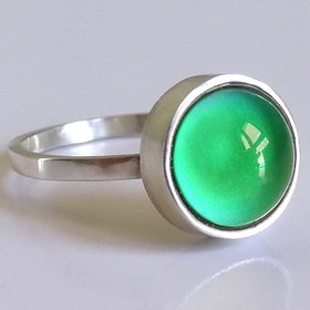 Star of Success - Mood Ring - 10 mm - Sterling Silver 925
