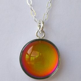 Lady of Celestial Nobility - Mood Necklace - 6,8,10,12,13 mm - Sterling Silver 925