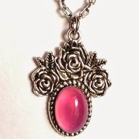 Roses of Love - Mood Necklace - 14x10 mm - Brass